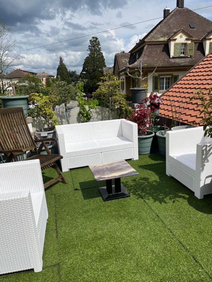 Chambre Papillon Avec Acces Terasse La Neuveville Bagian luar foto